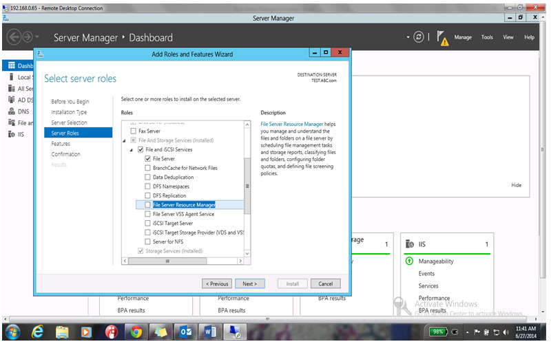 File Server Resource Manager 