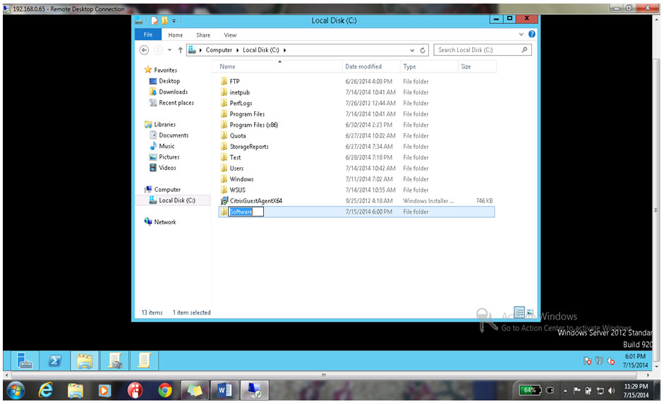 Rename it Software as shown below