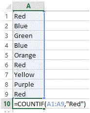 Countif function